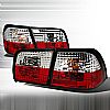 Nissan Maxima  1995-1996 Red / Clear Euro Tail Lights 