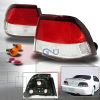 Nissan Maxima  1997-1999 Red / Clear Euro Tail Lights 