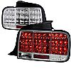 Ford Mustang  2005-2009 Chrome LED Tail Lights 