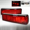 Ford Mustang  1987-1993 Red LED Tail Lights 