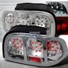 Ford Mustang  1994-1998 Chrome LED Tail Lights 