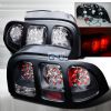 Ford Mustang  1994-1998 Black LED Tail Lights 