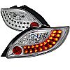 Mazda Mazda 2  2011-2012 Chrome LED Tail Lights 