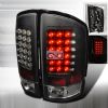 Dodge Ram  2002-2006 Black LED Tail Lights 