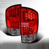 Dodge Ram 2002-2003 LED Tail Lights -  Red Smoke 