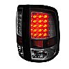 Dodge Ram  2009-2011 Black LED Tail Lights 