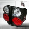 Chevrolet S10 Pickup  1994-2001 Black Euro Tail Lights 