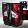 Gmc Sierra  2007-2012 Black LED Tail Lights 