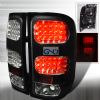 Gmc Sierra  2007-2012 Black LED Tail Lights 