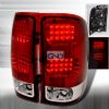 Gmc Sierra  2007-2012 Red LED Tail Lights 