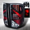 Chevrolet Silverado  2007-2011 Black LED Tail Lights 