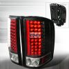 Chevrolet Silverado  2007-2011 Black LED Tail Lights 
