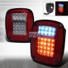 Jeep Wrangler  1987-2006 Red LED Tail Lights 