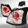 Toyota Yaris 3 Door 2007-2008 Chrome Euro Tail Lights 