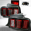 Ford Mustang 2005-2008 Black LED Tail Lights
