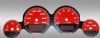 Dodge Charger 2005-2009 Base Red / Red Night Performance Dash Gauges