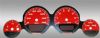 Dodge Challenger 2009-2009 Base Red / Red Night Performance Dash Gauges