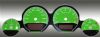 Dodge Challenger 2009-2009 Srt8 Green / Green Night Performance Dash Gauges