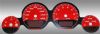 Dodge Challenger 2009-2009 Rt Red / Red Night Performance Dash Gauges