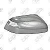 Ford Explorer  2011-2013, Half Chrome Mirror Covers