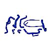 Volkswagen Golf Vr6 1995-1998 Mishimoto Silicone Radiator Hose Kit - Blue