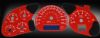 Chevrolet Monte Carlo 2000-2005  Red / Blue Night Performance Dash Gauges