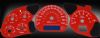 Chevrolet Monte Carlo 2000-2005  Red / Blue Night Performance Dash Gauges