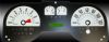 Ford Mustang 2005-2009 6 Cyl White Performance Dash Gauges