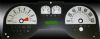 Ford Mustang 2005-2009 6 Cyl Silver Performance Dash Gauges