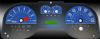 Ford Mustang 2005-2009 6 Cyl Blue Performance Dash Gauges