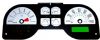Ford Mustang 2005-2009 6 Cyl White Performance Dash Gauges