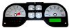 Ford Mustang 2005-2009 6 Cyl Silver Performance Dash Gauges