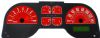 Ford Mustang 2005-2009 Gt Red Performance Dash Gauges
