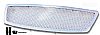 Infiniti Fx45  2003-2005 Chrome Main Upper Mesh Grille