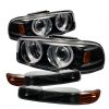 Gmc Yukon 2002-2007  Black  Projector Headlights W/ Bumper Lights