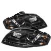 Audi A4 2006-2008  Black DRL LED Projector Headlights