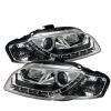 Audi A4 2006-2008  Chrome DRL LED Projector Headlights