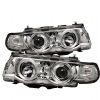 Bmw 7 Series 1999-2001  Chrome Halo Amber Projector Headlights