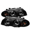 Bmw 3 Series 1991-2001 4DR Black Halo Amber Projector Headlights