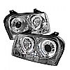 Chrysler 300C (300 Only) 2008-2010 Halo LED Projector Headlights  - Chrome