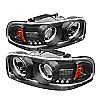 Gmc Sierra 1500/2500/3500 1999-2006 Ccfl LED Projector Headlights  - Black