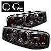 Gmc Sierra 1500/2500/3500 1999-2006 Halo LED Projector Headlights  - Smoke