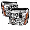 Cadillac Escalade  2002-2006 Halo LED Projector Headlights  - Chrome