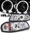 Chevrolet Impala  2000-2005 Halo LED Projector Headlights  - Chrome