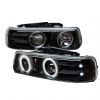 Chevrolet Silverado 1500/2500/3500 1999-2002 Ccfl LED Projector Headlights  - Black