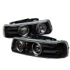 Chevrolet Silverado 1500/2500/3500 1999-2002 Halo LED Projector Headlights  - Black