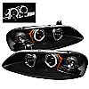 Chrysler Sebring Sedan  2001-2003 Halo LED Projector Headlights  - Black