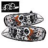 Chrysler Sebring Sedan  2001-2003 Halo LED Projector Headlights  - Chrome