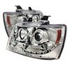 Chevrolet Tahoe  2007-2011 Halo LED Projector Headlights  - Chrome