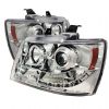 Chevrolet Avalanche  2007-2011 Halo LED Projector Headlights  - Chrome